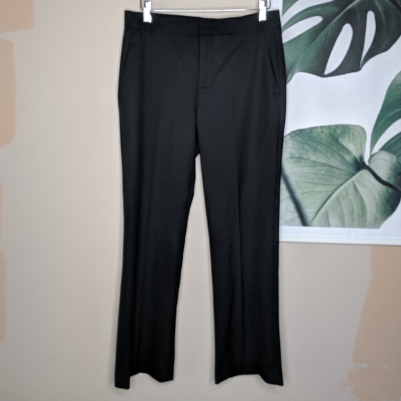 Zara Woman Black Career Pants Straight Leg Slacks Trousers NEW - Picture 1 of 5